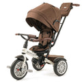 Bentley 6-in-1 Baby Stroller & Toddler Tricycle – Officially Licensed Luxury Kids Bike, Convertible Travel Strollers & Kid Trike with Air Wheels, Canopy & Safety Features (6m-5y+ | White Satin)