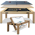 7ft Multi Game Table 4 in 1 Pool Table Ping Pong Table Air Hockey Combo Game Table Includes All Accessories for Game Room & Family