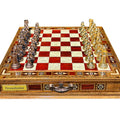 Handmade Luxury Chess Set – Metal Chess Pieces with Wooden Storage Board – Premium Classic Chess Game for Adults and Kids – Ideal Gift for Men and Women (Large: 38 x 38 x 7.5 cm (15”x 15” x 3”))