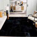 SAFAVIEH Studio Leather Collection Area Rug - 9' x 12', Black, Handmade Mid-Century Modern, Ideal for High Traffic Areas in Living Room, Bedroom (STL174Z)