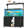YITAHOME 120 Gallon Fish Tank Stand with Power Outlets, Heavy Duty Metal Large Aquarium Stand with Cabinet, Reptile Tank Turtle Terrariums Table for Fish Tank Accessories Storage,1100LBS Capacity
