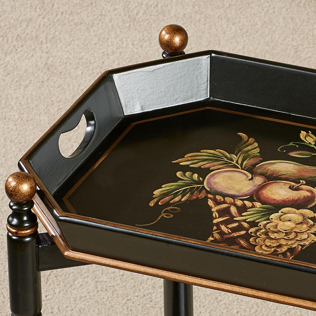 Touch of Class Noble Bounty Serving Cart Black