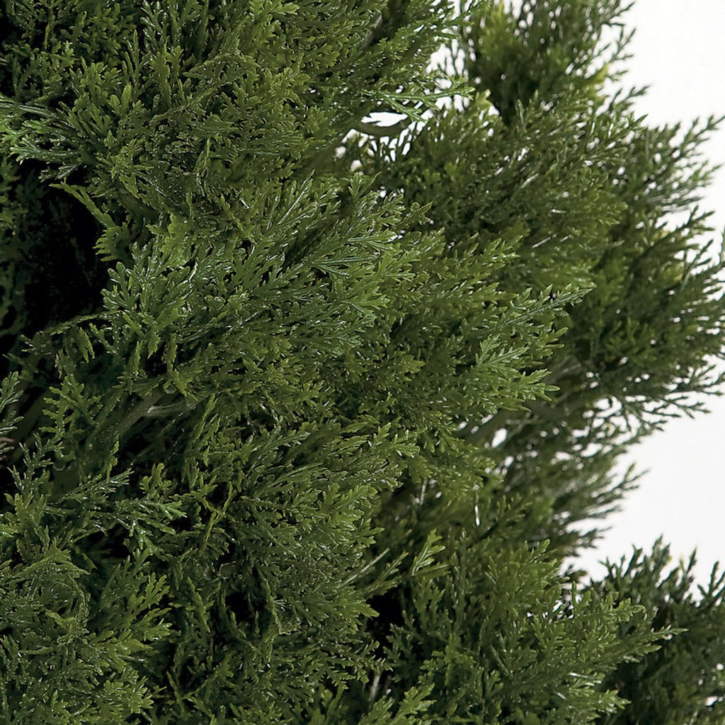 SilksAreForever 6' Outdoor UV-Proof Artificial Cedar Cone-Shaped Artificial Topiary Tree w/Pot -Green