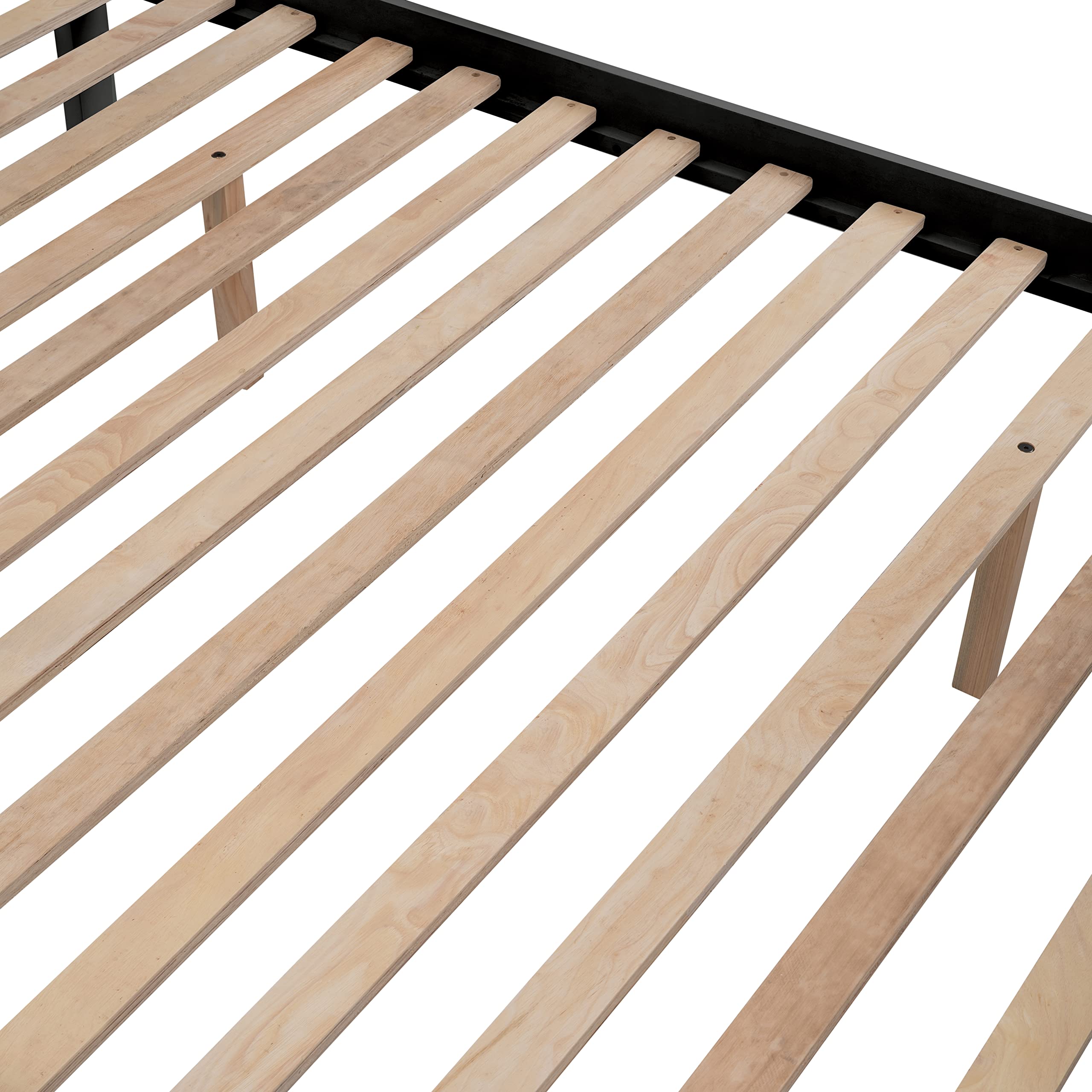 Ball & Cast Twin-Over-Full Bunk Bed with Twin Size Trundle and Storage Ladder,Wood Bunkbed w/Slat Support & Full-Length Guard Rail,Space Saving,Bedframe Furniture for Student Dorms,Studio,Espresso