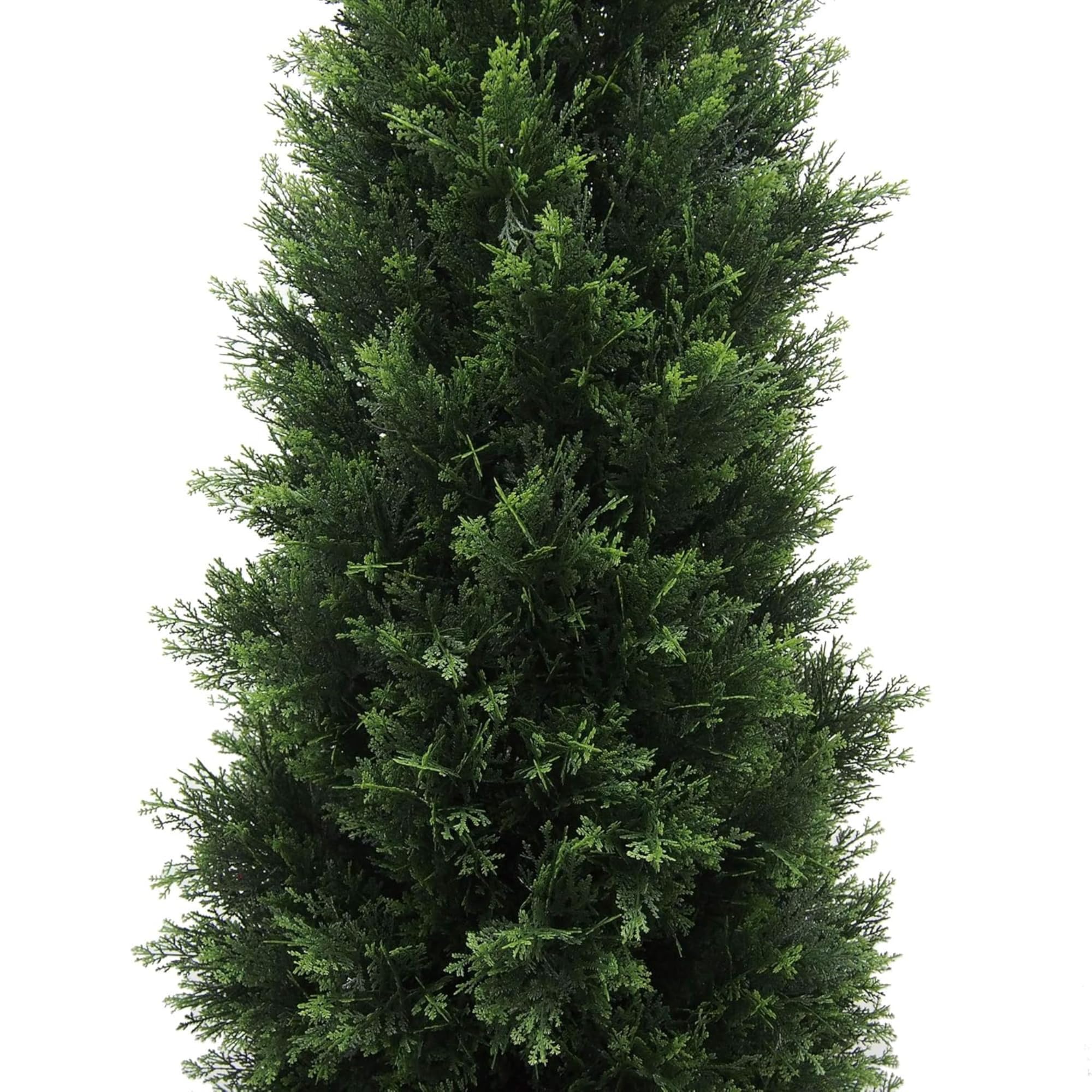 Oakestry 8ft Artificial Cedar Tree Potted Green Faux Cedar UV Resistant Tall Indoor Outdoor Home Office Patio Front Door Decoration Realistic Evergreen Maintenance Free Seasonal Faux Plant