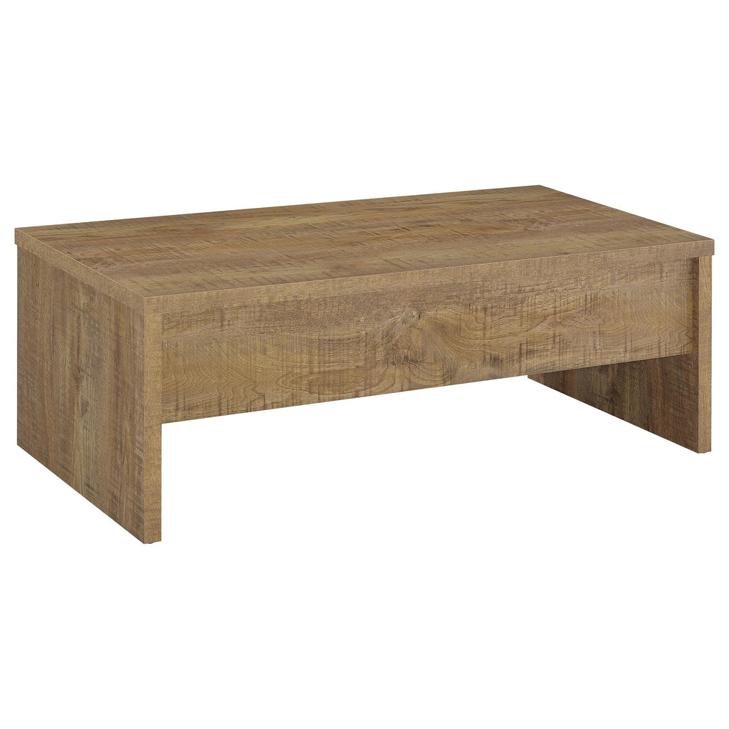 Coaster Home Furnishings - Canoga - Wood - Lift-Top Coffee Table with Hidden Storage, Pop-Up Design and Three Compartments - Living Room - Mango - 706358