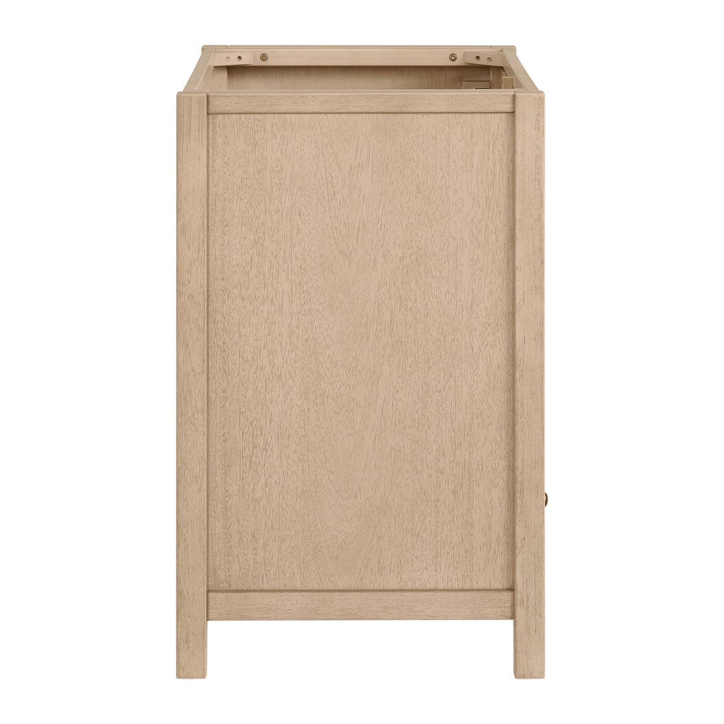 Alaterre Furniture Lucca Bathroom Vanity - Freestanding Cabinet Without Sink - 36 Inch Wood Bathroom Vanity with Large Drawer and Soft-Close Doors - Under Sink Cabinet Only (Natural)