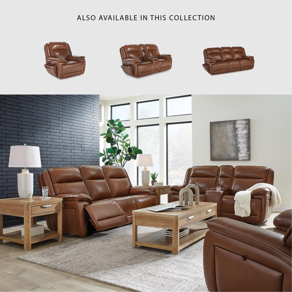 Signature Design by Ashley Healy Pier Power Recliner, Brown