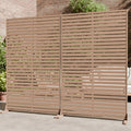 Trygoal Privacy Fence Screen Outdoor Freestanding Privacy Panel, 72" H×47" W HDPE Decorative Panels with Stand, Room/Garden Divider, Outdoor Privacy Screen for Patio,Deck, Balcony, Pool
