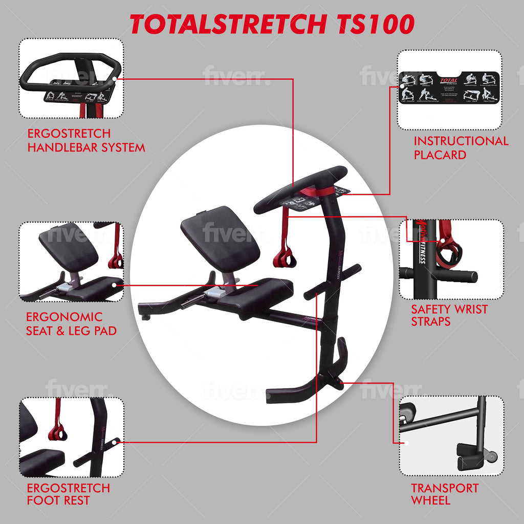 Motive Fitness TotalStretch TS100 Commercial Back & Body Stretching Machine