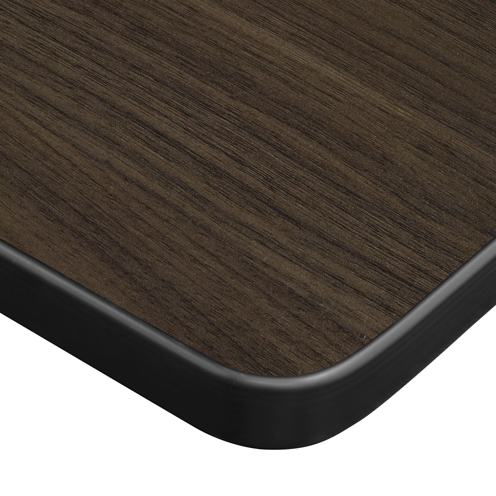 Regency Kee 60 x 24 in. Folding Training Seminar Table- Neo Walnut Top, Black Legs