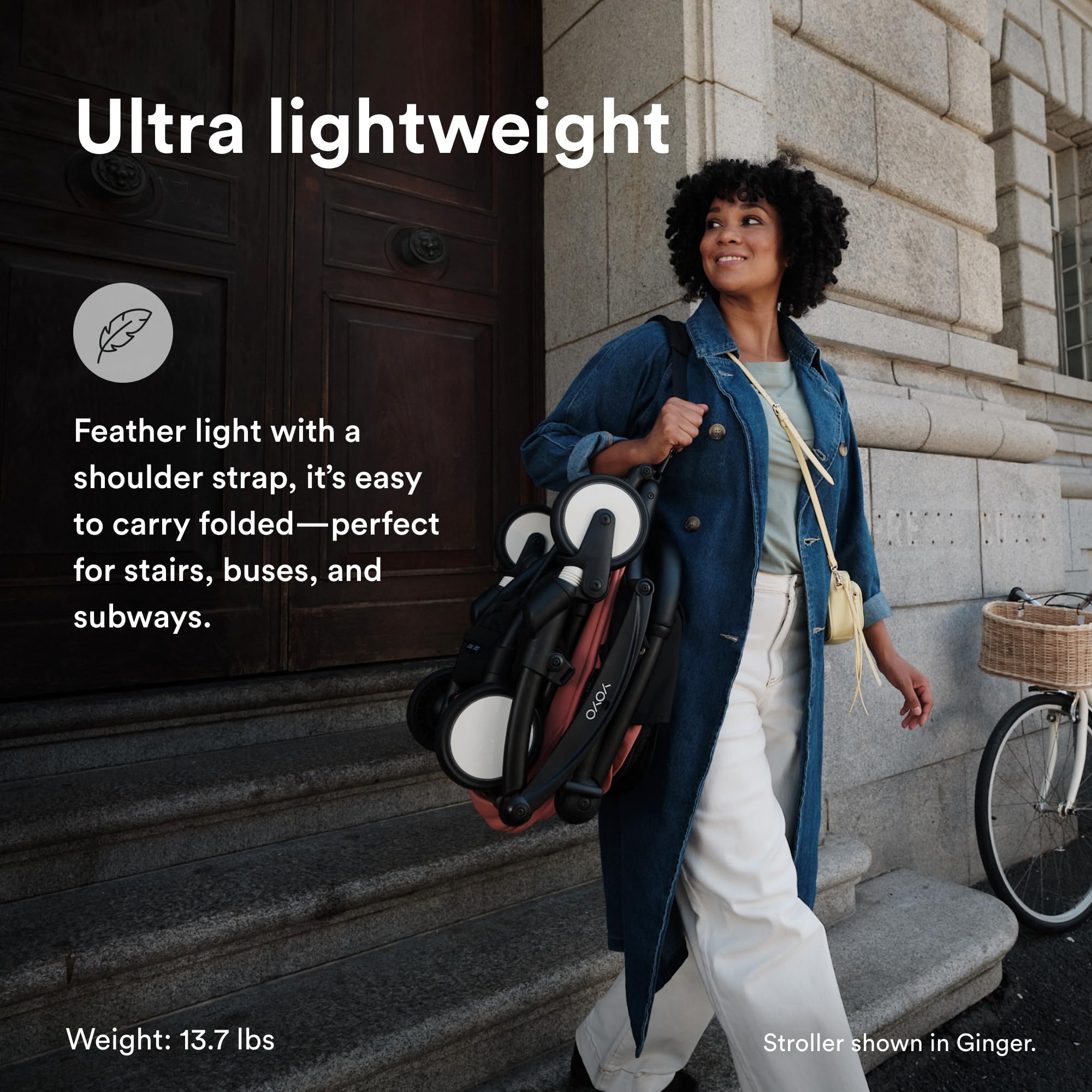 Stokke YOYO3 Stroller from 6 Months - Includes Black Frame/Olive Seat Cushion + Canopy - Folds in & Out in a Flash - Light & Compact - Carry-On Compatible