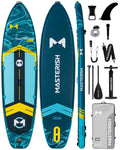 MASTERISH Extra Wide Inflatable Paddle Board 11’6 x 35’’ x 6’’, 450 LB High Weight Capacity SUP, Wide Stable Stand Up Paddle Board for Heavy People, Family & 2/3 Person, XL All-Around Paddleboard
