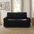 Eafurn 3 in 1 Convertible Sofa Bed Pull Out Sleeper Couch Bed - Modern Futon Loveseat Sleeper Sofa with Adjustable Reclining Backrest & USB Ports for Living Room, Chenille Fabric