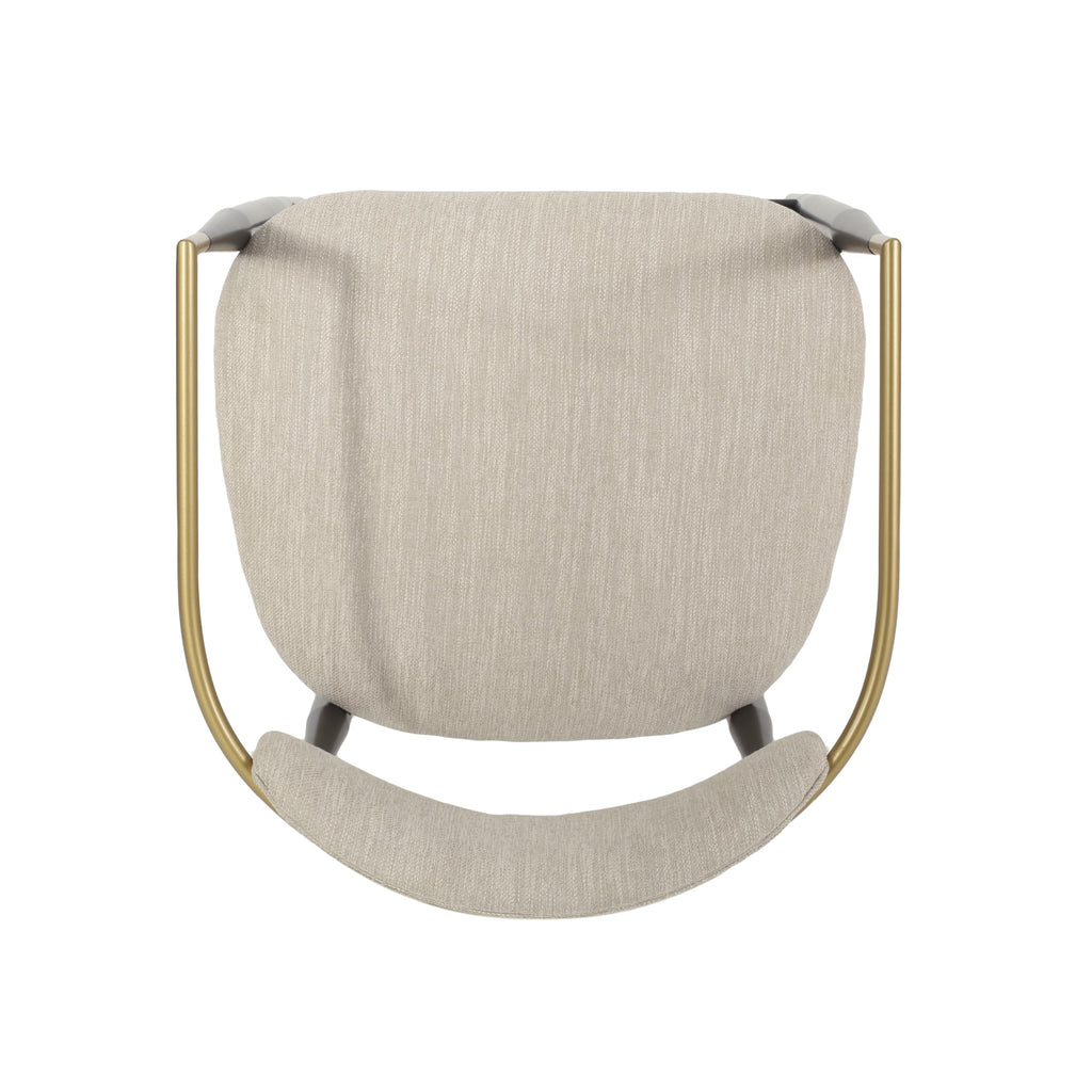 Merax 25" Fabric Upholstered Counter Stools with Backrest and Metal Frame Footrest,Set of 2,Modern Barstools