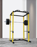 Fitvids Yellow & Black Cable Crossover Attachments for Home Gym, PEC Fly Machine Arms for Power Rack