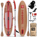 TIGERXBANG Paddle Board, 10.8' Stand Up Paddle Board with Premium Complete Inflatable SUP Accessories, Extra Wide Paddleboards for Adults & Kids-Pandora Collection Chili Red