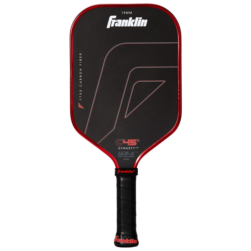 Franklin Sports PRO Pickleball Paddles – C45 Carbon Fiber Series - Official USAP + UPA Approved – Pro Player Design, DYNASTY 14MM RED