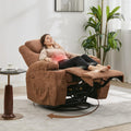 360 Swivel Rocker Recliner Chair for Adults with Massage and Heat, Electric Glider Rocking Chairs for Living Room, Nursery