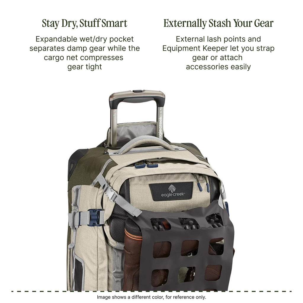 Eagle Creek Expanse ORV 2-Wheel 36" Trunk Wheeled Duffel Bag for Travel & Adventure Durable, Weather-Resistant Fabric Heavy-Duty Handles Wet & Dry Compartment Black
