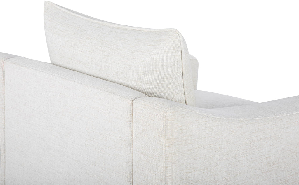 Livabliss Sutterlin Modern Accent Chair, 32" H x 35" W x 34" D, Cream