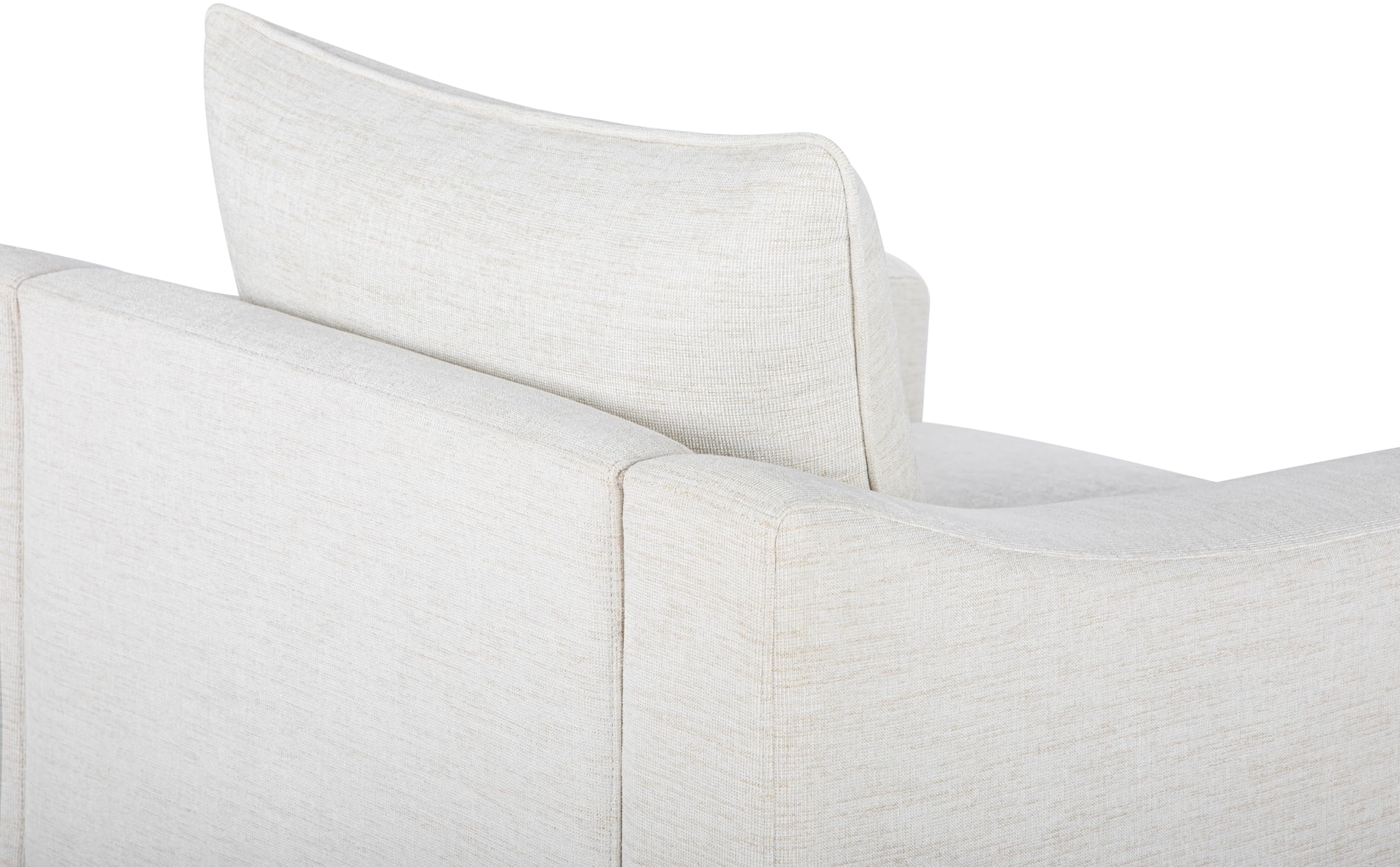 Livabliss Sutterlin Modern Accent Chair, 32" H x 35" W x 34" D, Cream
