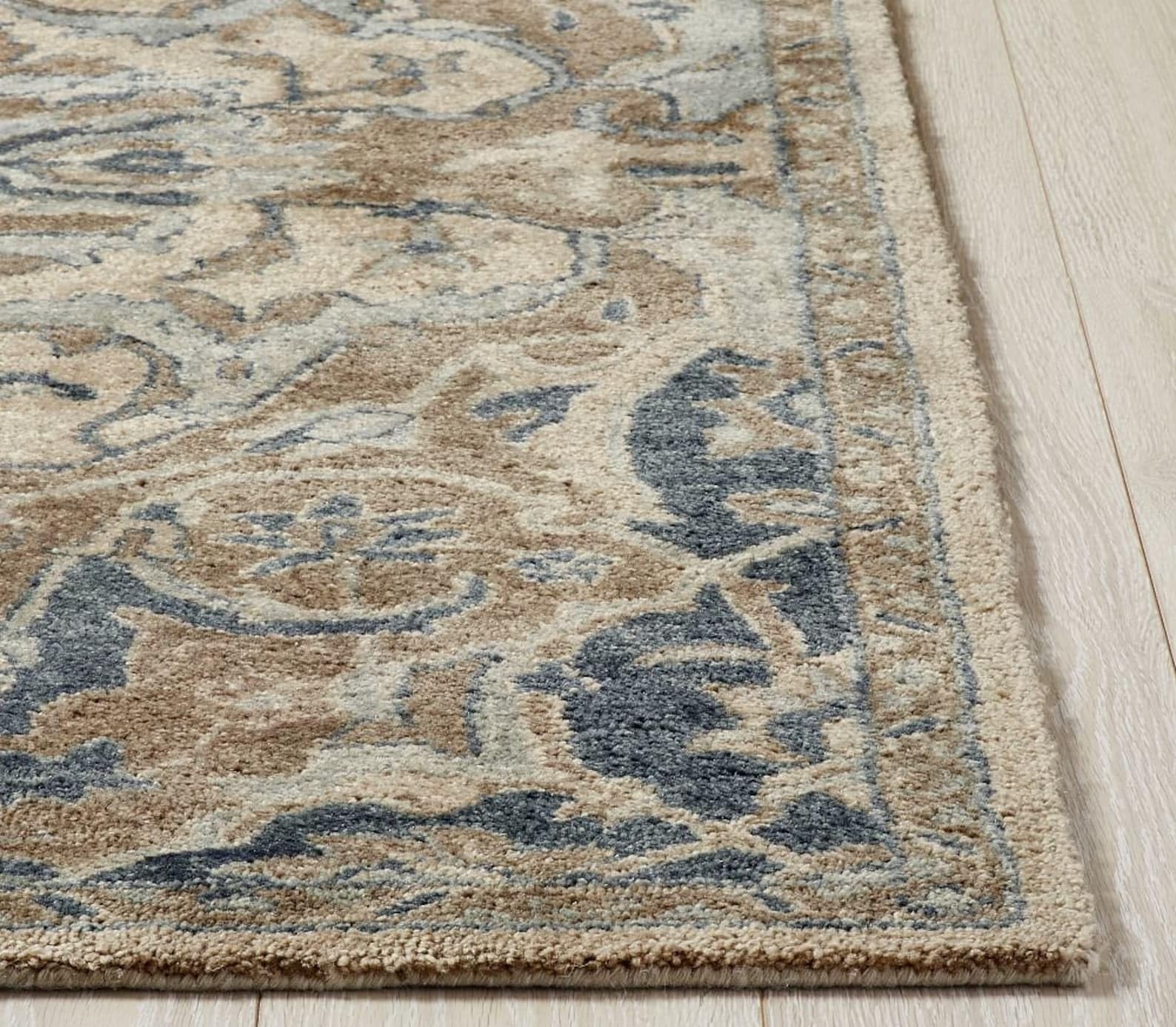 PB Nolan Natural Traditional Oriental Style Handmade Tufted 100% Woolen Area Rugs & Carpet Living Room Bedroom (2'6"x9' feet Runner)