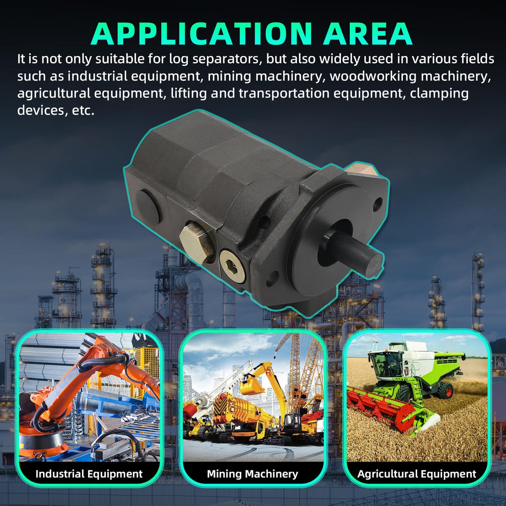 28 GPM Hydraulic Log Splitter Pump 2-Stage 4000 RPM Hydraulic Pump for Log Splitter 3000PSI Wood Splitter Pump