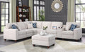 Ball & Cast 127" L-Shaped Sectional Couch with Movable Ottoman&6 Throw Pillow,7 Seat Chenille Upholstered Sofa W/2 Cup Holder,USB Port&Hidden Storage Box,DIY Combination,for Livingroom,Apartment,Beige