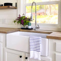 Sinkology Austen 30 Inch Farmhouse Sink Matte Black Fireclay Apron Front Single Bowl – Deep Basin, Undermount, Fits 33 Inch Cabinet