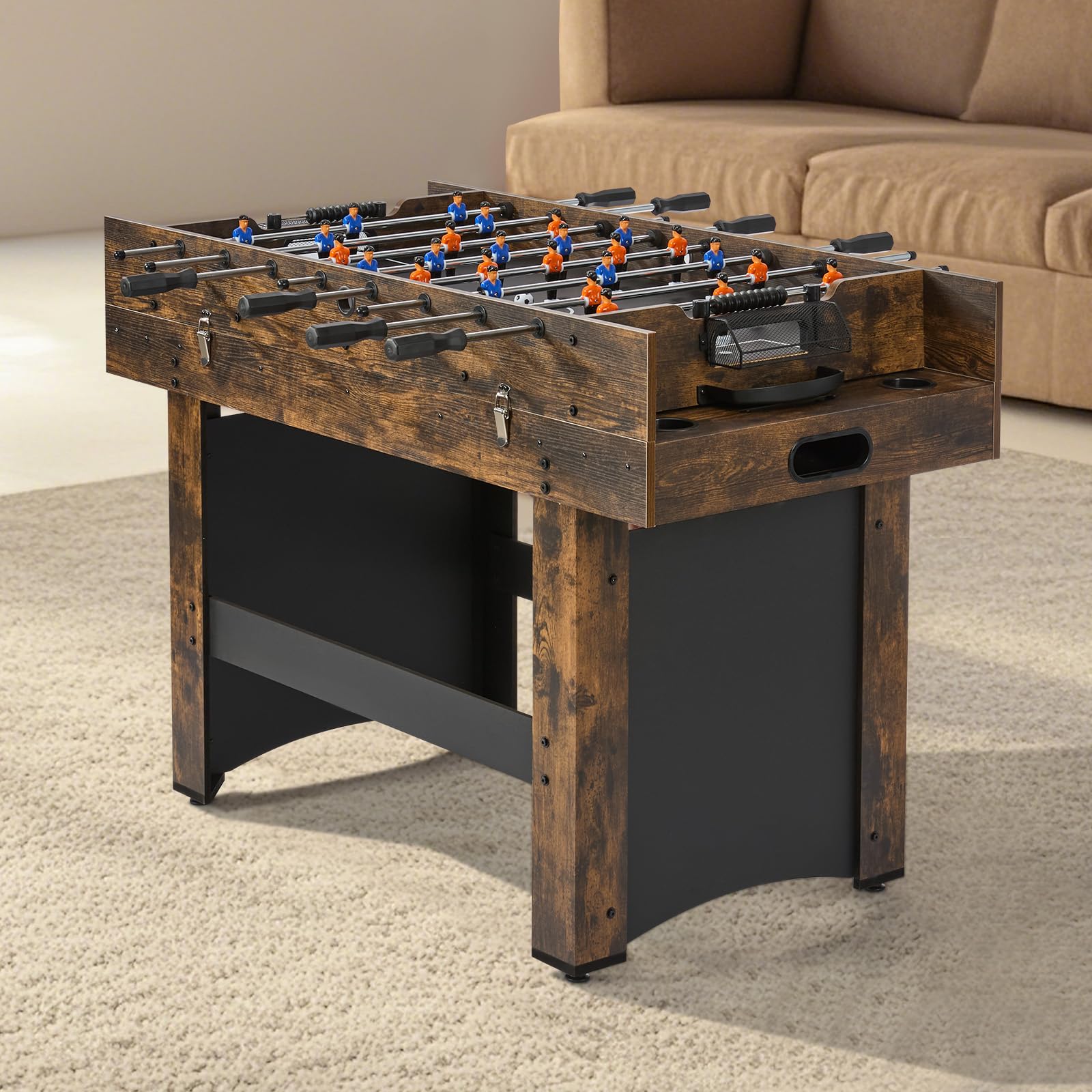 VEVOR 3-in-1 Combo Game Table Set, 54" Air Hockey Table, Multi Combination Table with Air Hockey, Ping Pong, Foosball, Pushers & Pucks, Air Powered Arcade Hockey Table for Family Game Room Office