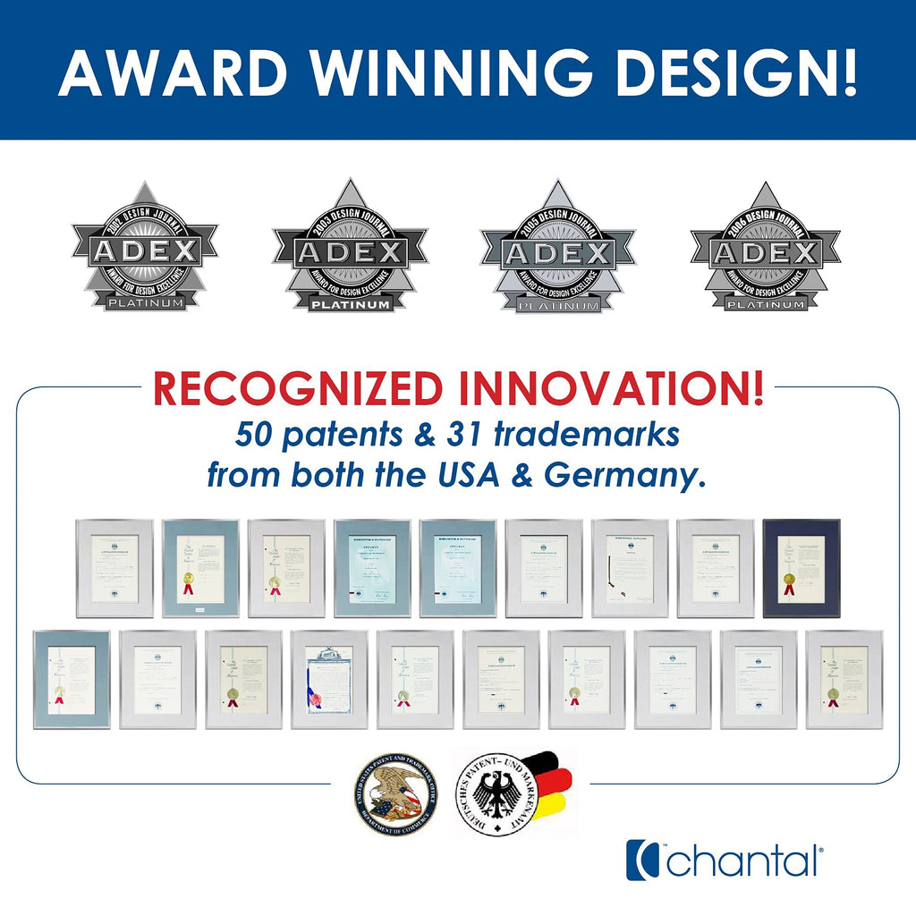 Chantal Cast Iron Dutch Oven Set, 3 and 7 qt, US Formulated Premium Enamel, Fade Grey