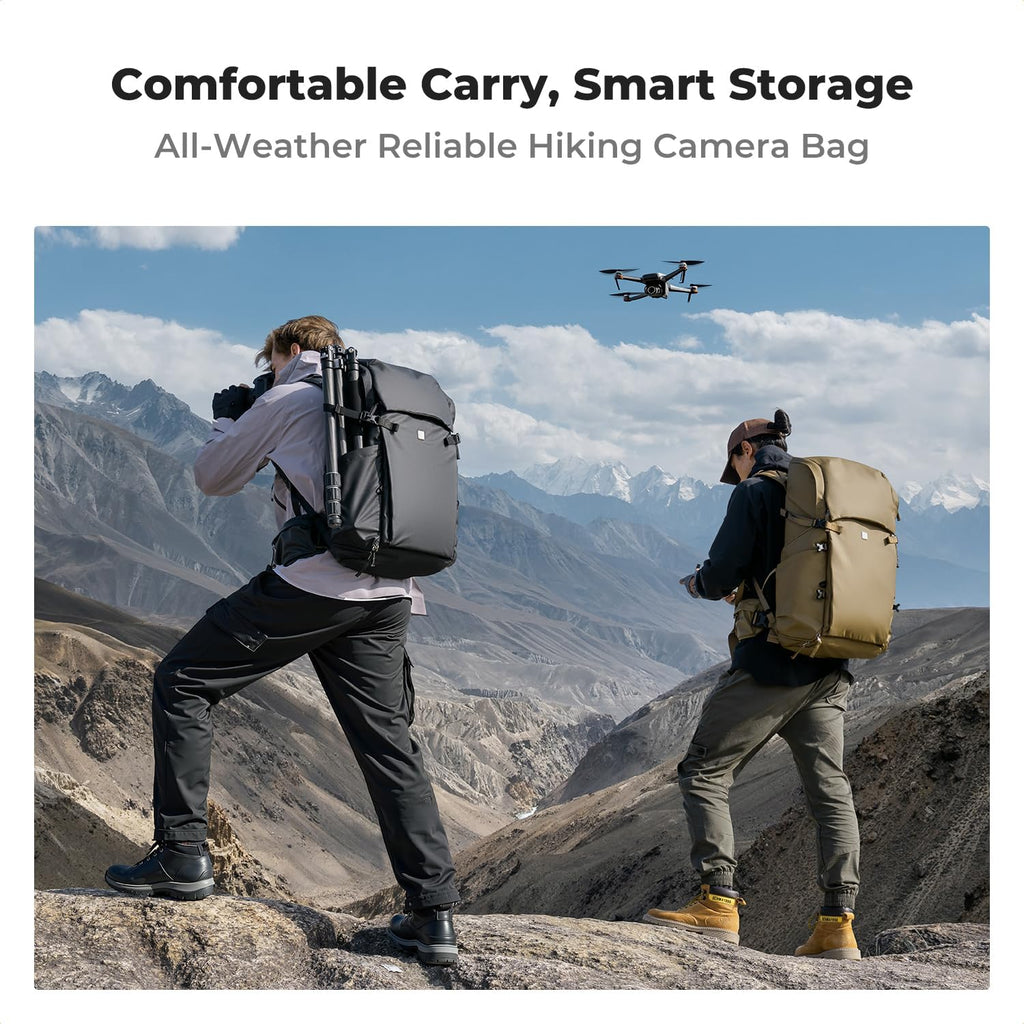 K&F CONCEPT Camera Backpack, 40L Large Capacity Camera Bag, Waterproof DSLR Camera Back Pack, Extra Large Photography Bag Backpack