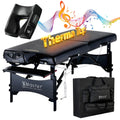Master Massage Therma-Top 30" Galaxy Professional Portable Massage Table Package with Extra Music Face Cushion - Memory Foam Cushioning - Tattoo Table- Spa Salon Beauty Facial Bed