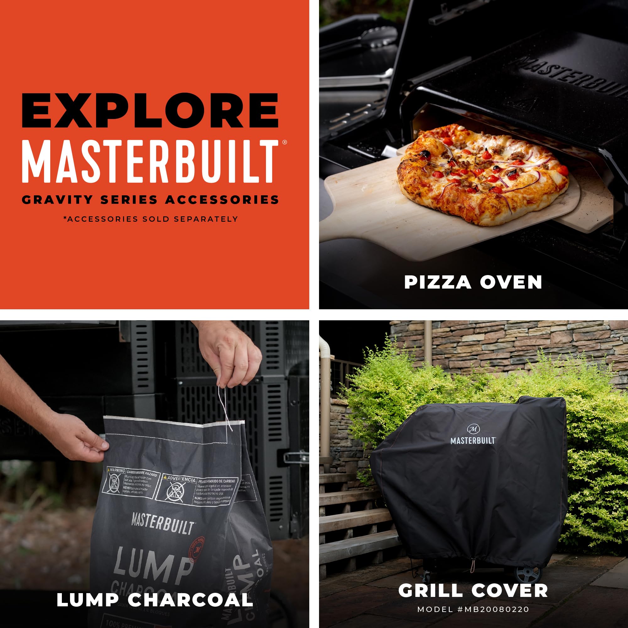 Masterbuilt® Gravity Series® 600 Smoker Grill - Digital Charcoal Grill,WiFi Technology, GravityFed™ Charcoal Hopper, 600 Cooking Sq. Inches, Black, Model MB20041023