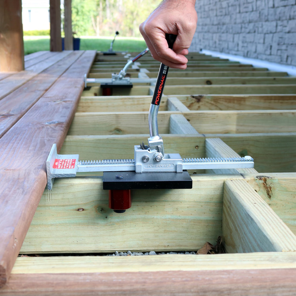 Powernail PowerJack™ 700 Deck Jack - Heavy-Duty Deck Board Positioning Tool - Position, Straighten and Tighten Boards Eliminating Gaps - Holds Boards In Place for Hands-Free Installation