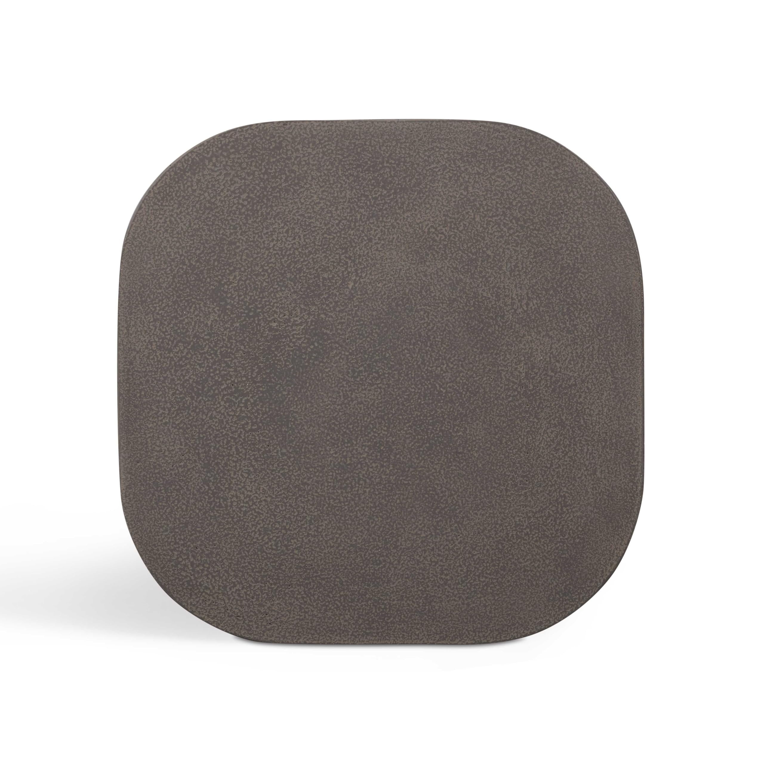 Tov Furniture Suraya Dark Umber Concrete Side Table