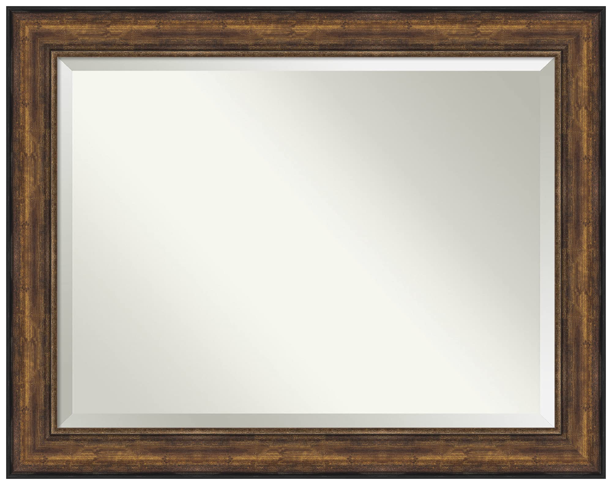Amanti Art Bronze Wall Mirror 38x48 Ballroom Bronze Rectangle Bathroom Mirror for Wall Decor Living Room, X-Large Traditional Frame, Hangs Horizonally and Vertically, Bathroom Decor, Beveled Edge