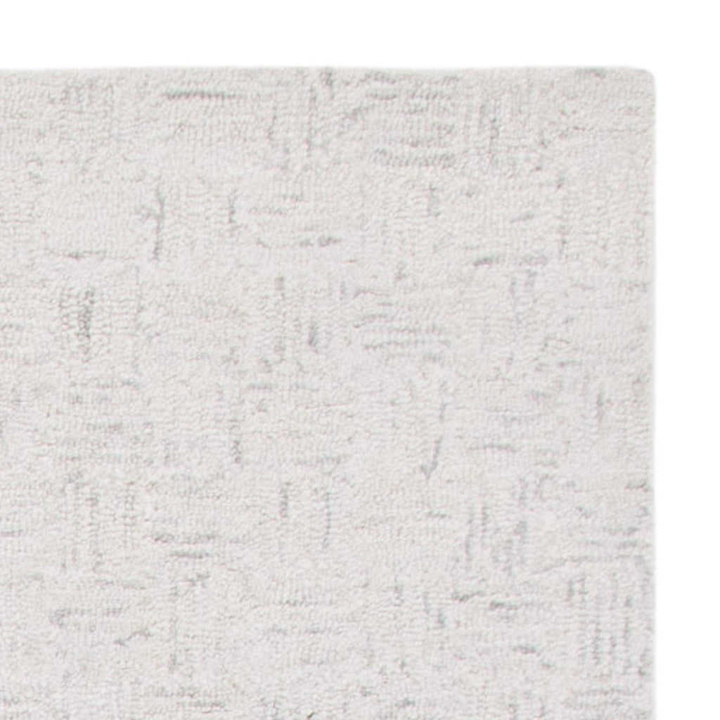 SAFAVIEH Area Rug 8x10 - Micro-Loop Collection - Large - Light Grey & Ivory, Handmade Wool, Ideal for Living Room, Bedroom, Office, Dining Space (MLP537F)