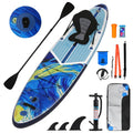 YUSING Inflatable Paddle Board with Seat, 11' x 33'' x 6" SUP, Paddle Boards for Adults, Non-Slip Deck SUP Paddle Board with Premium Kayak and SUP Accessories,3 Removable Fins (Starry Sky Blue)