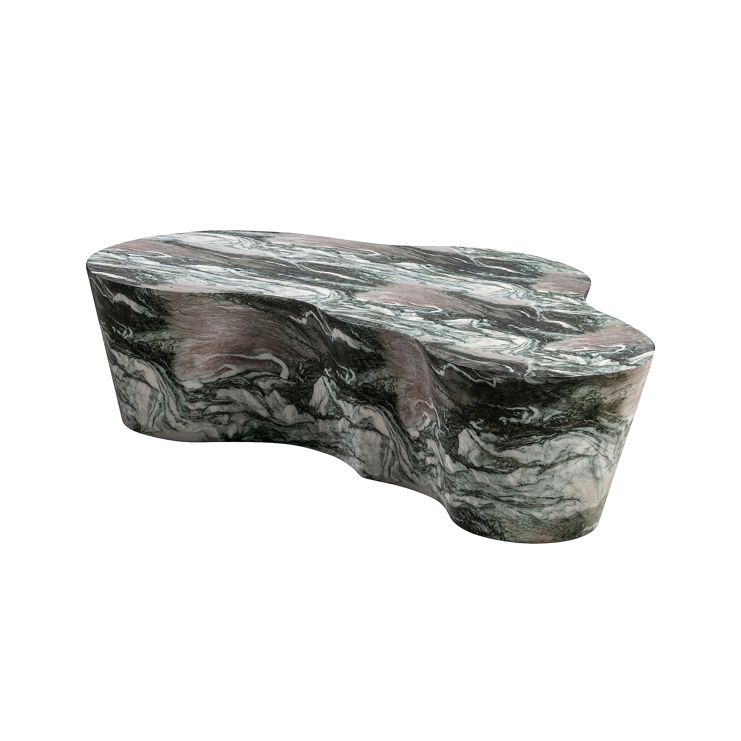 Slab Grey/Blush Faux Marble Coffee Table