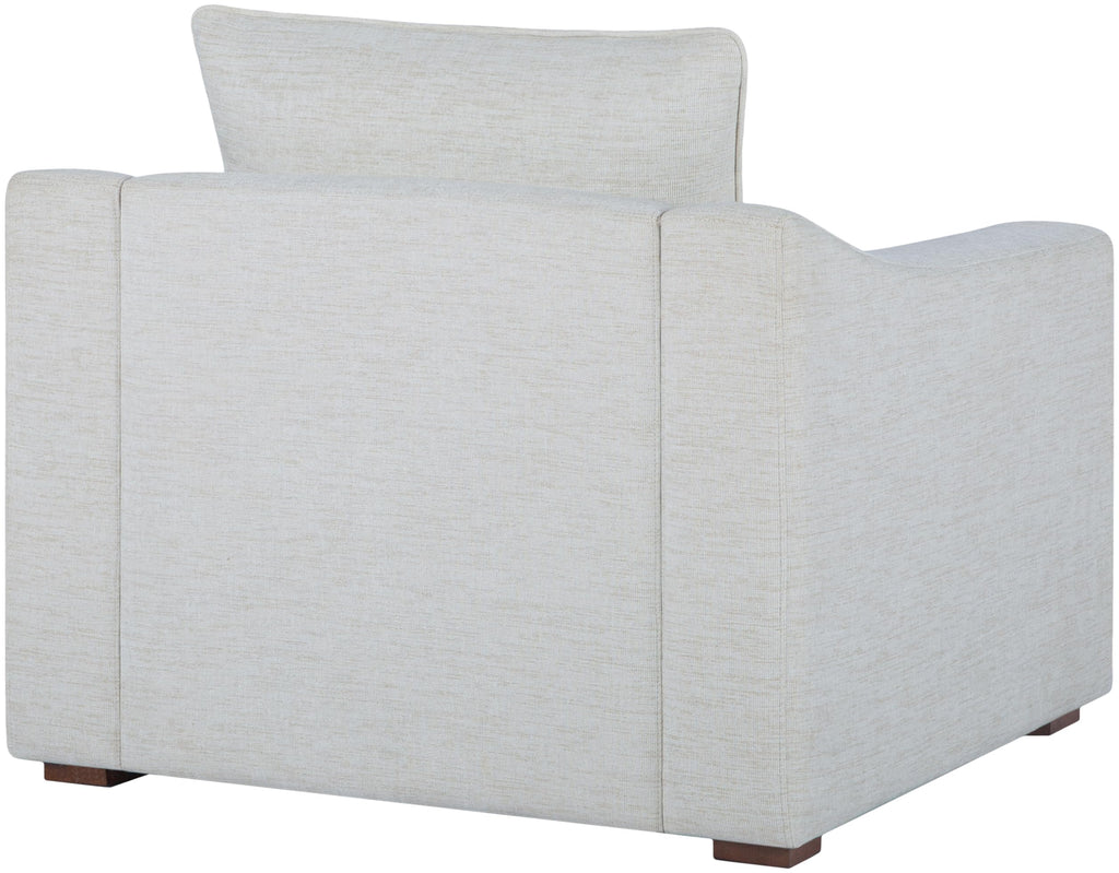 Livabliss Sutterlin Modern Accent Chair, 32" H x 35" W x 34" D, Cream