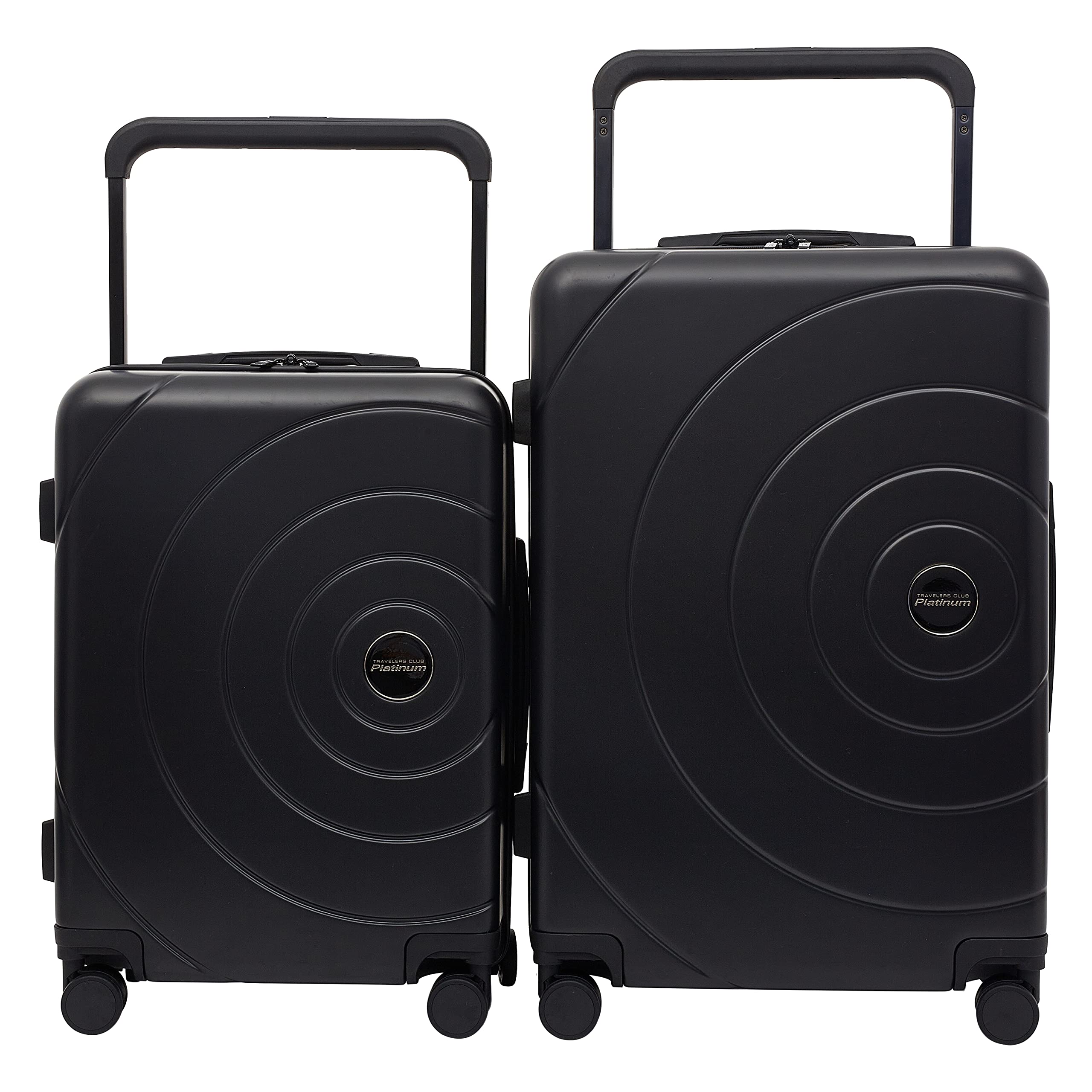 Travelers Club 2PC or 20" Odyssey Luggage Set, Black, 2PC Set