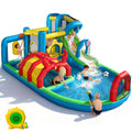 TOAOB Inflatable Water Slide for Kids 3-12: 8 in 1 Ocean-Themed Blow Up Backyard Water Park with 550W Blower for Outdoor Birthday Party