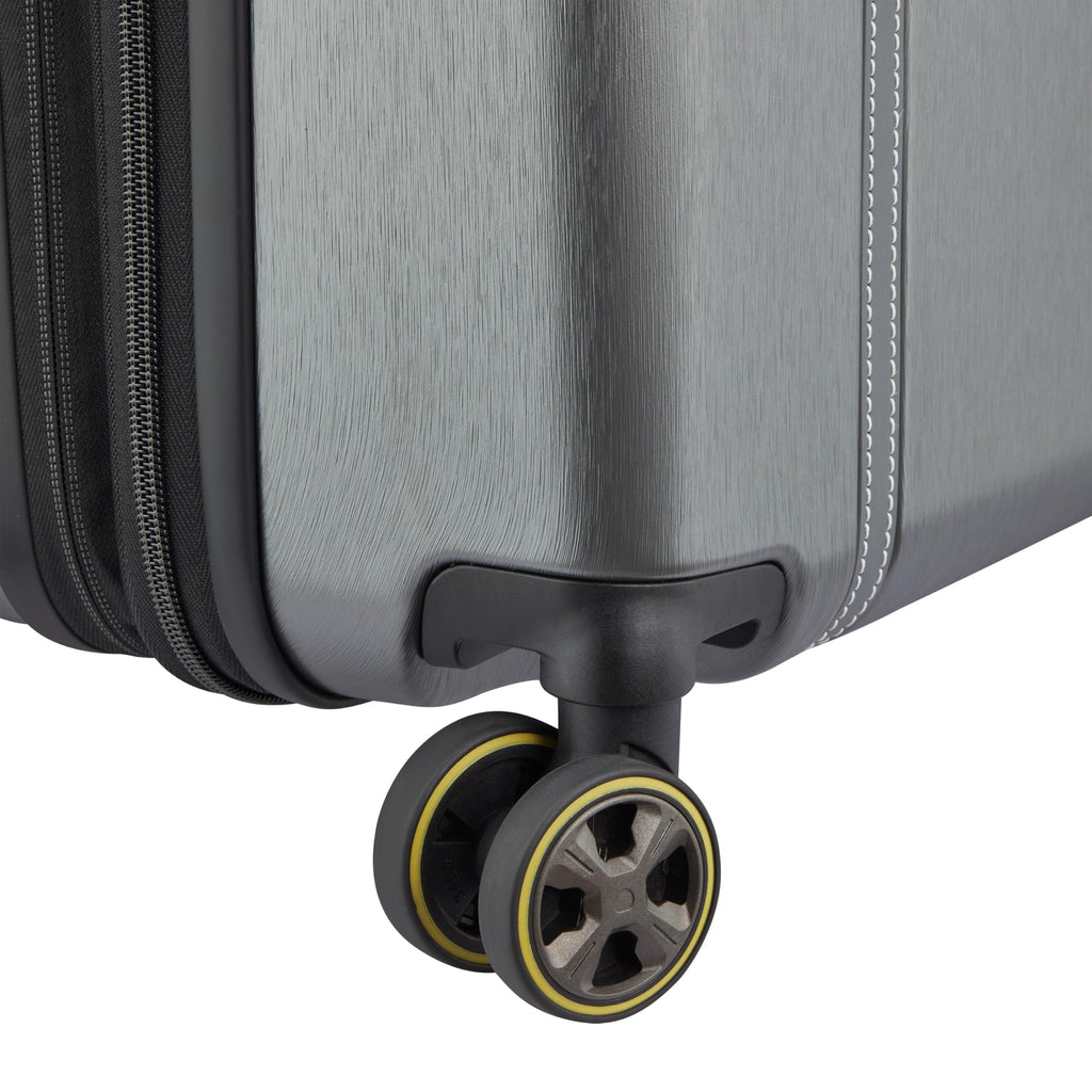 DELSEY PARIS Cadence Hardside Expandable Luggage with Spinner Wheels, Silver, Carry On 20 Inch
