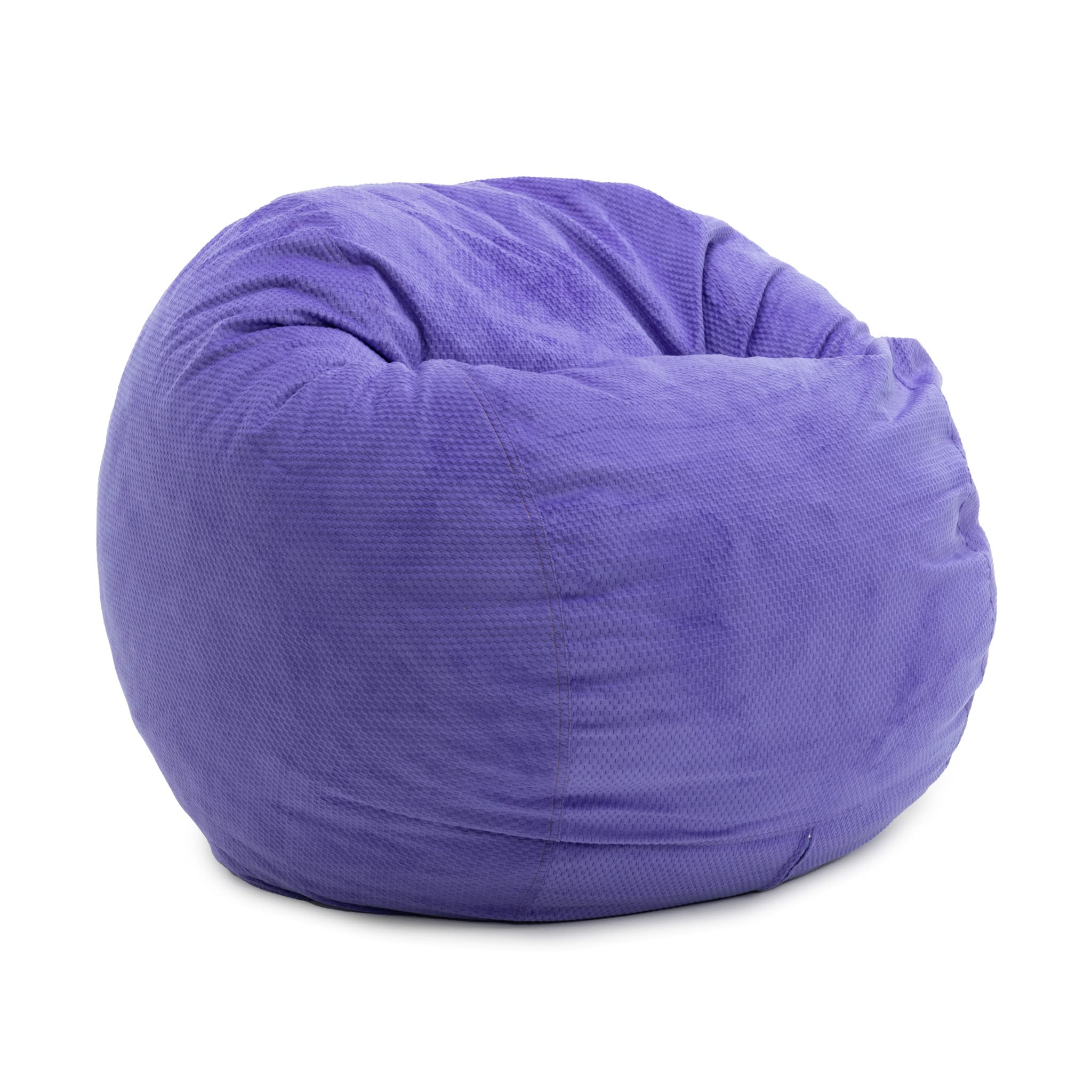 CordaRoy's Chenille Bean Bag Chair, Convertible Chair Folds from Bean Bag to Lounger, As Seen on Shark Tank, Very Peri Purple - Queen Size
