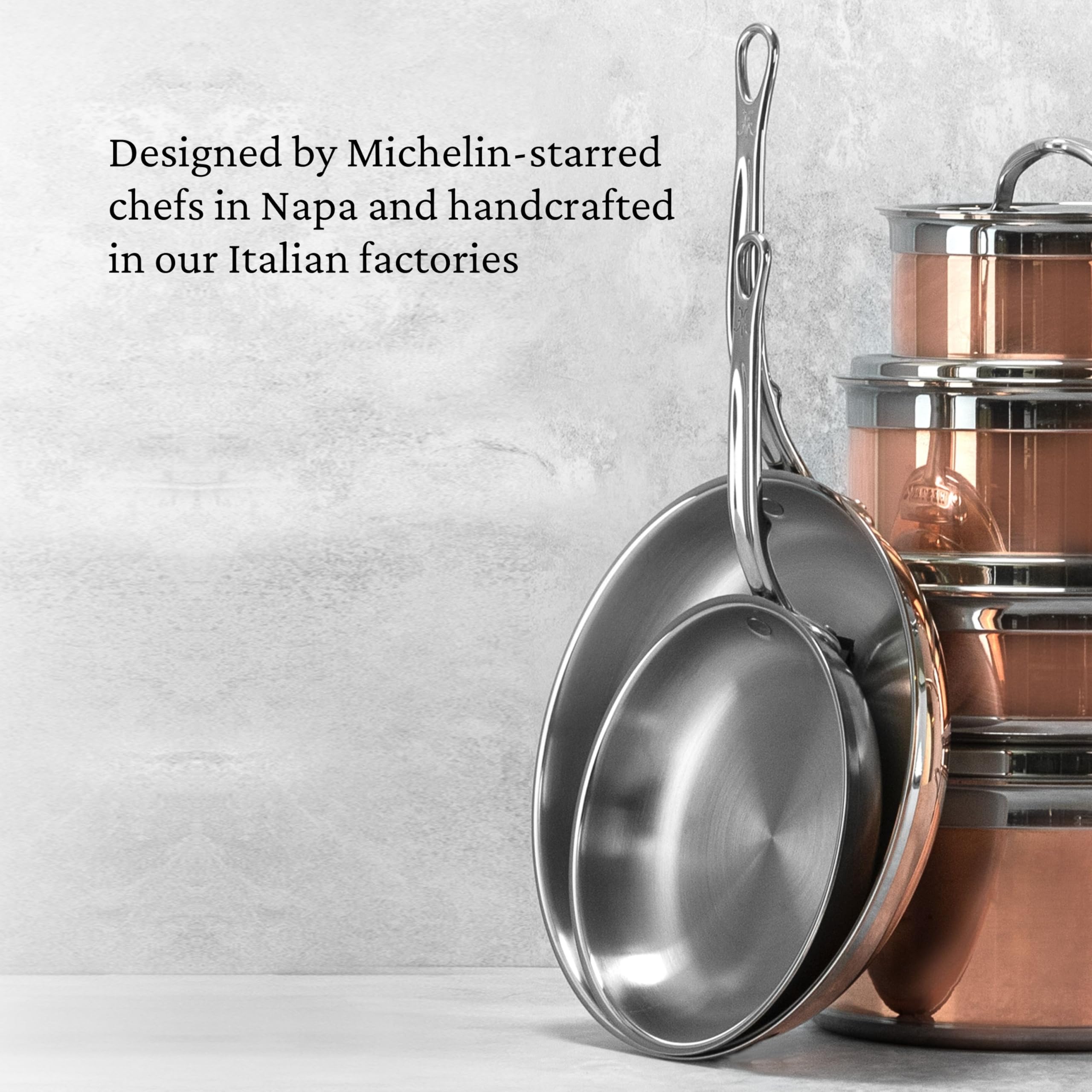 Hestan - CopperBond Collection - 100% Pure Copper Frying Pan, Induction Cooktop Compatible, 11-Inch