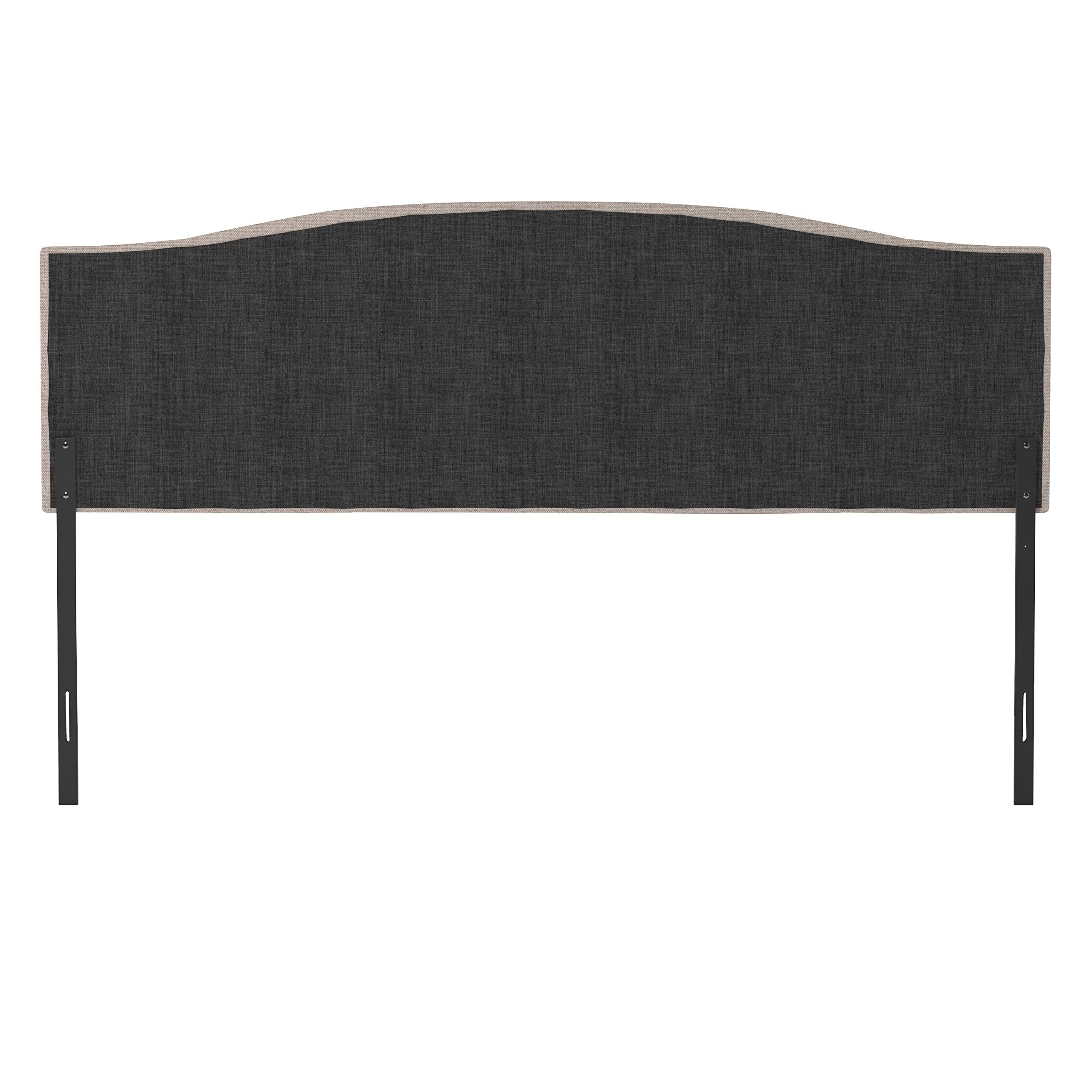 Hillsdale Provence Upholstered King/Cal King Size Headboard with Frame, Light Beige, 2694HKRL