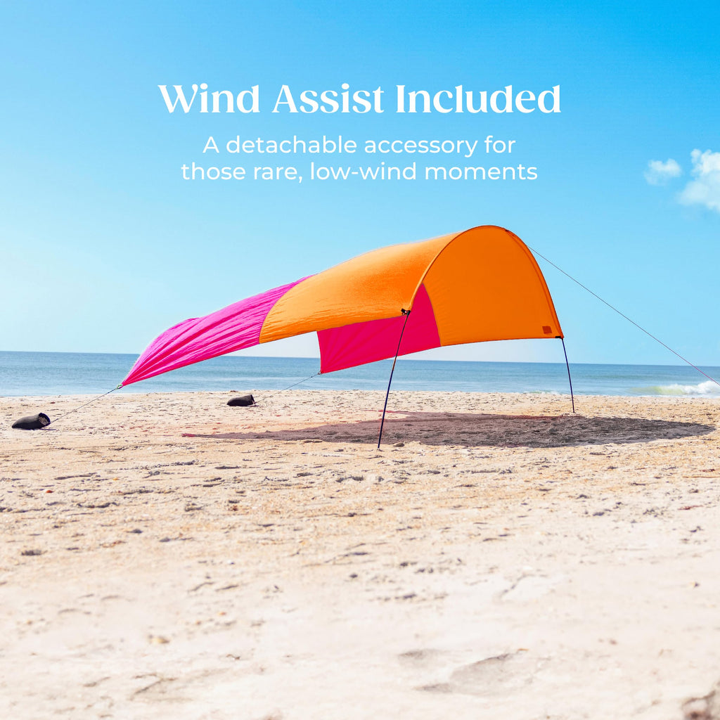 Shibumi Shade 3.0 Version | Sunset Edition | Sets Up in 3 Mins | 150 Sq. Ft. of Shade for up to 8 People | Includes Wind Assist | UPF 50+ Sun Protection