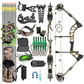 POEARCUS 0-70lb Draw Weight Adjustable Compound Bow Set 320 FPS IBO Archery Kit for Hunting & Target Practice